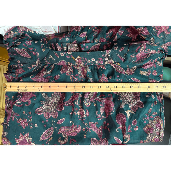 BAND OF THE FREE MANDY MINI DRESS IN PINE BERRY SQUARE NECK S-NEW - Picture 5 of 10